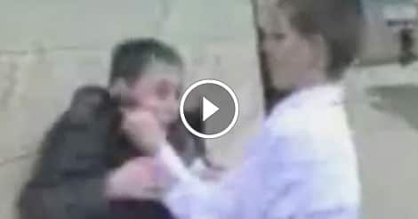 Bully gets knocked out with one punch