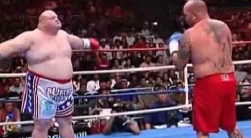 Butterbean vs. former UFC fighter in kickboxing match – ends with a BOOM