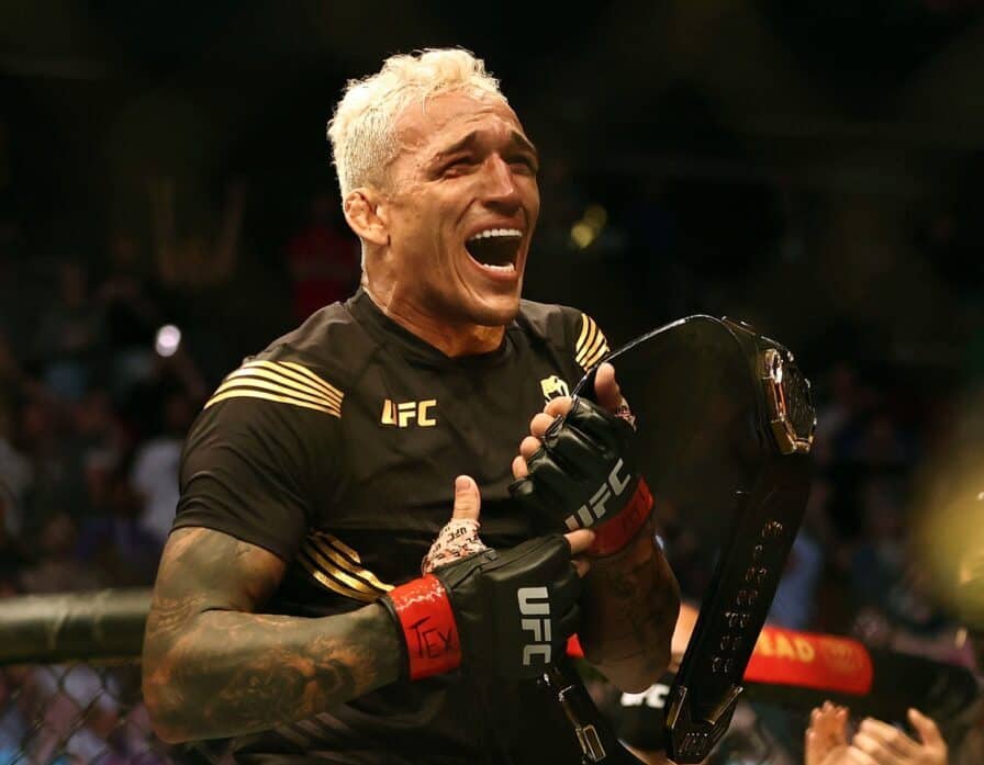 Charles Oliveira stops Michael Chandler and becomes new lightweight champion with second round TKO