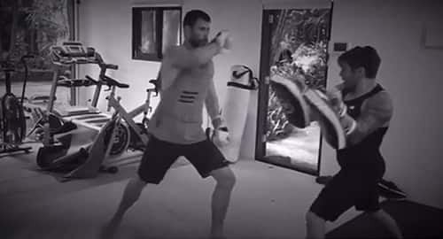 Check out mighty Thor’s skills on the pads