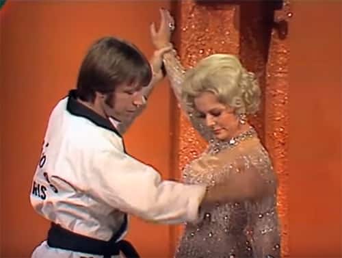 Chuck Norris Karate demonstration on the Merv Griffin Show in 1971