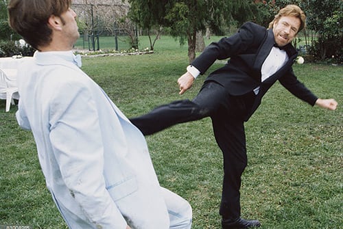 Chuck Norris kicks everything