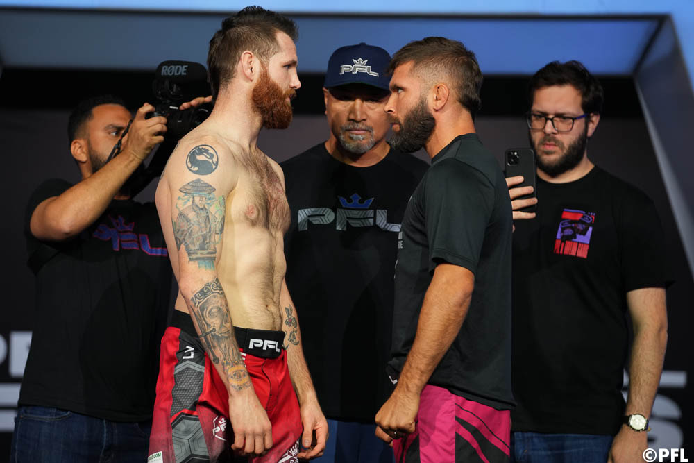 Photos: 2022 PFL 1 ceremonial weigh-ins, faceoffs