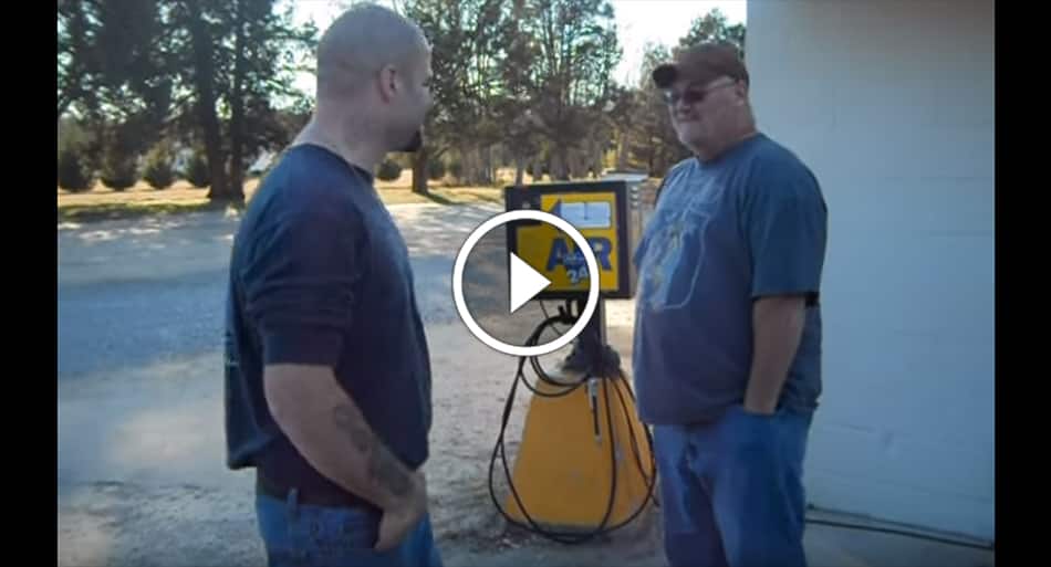 Cocky redneck bets old man can’t choke him out