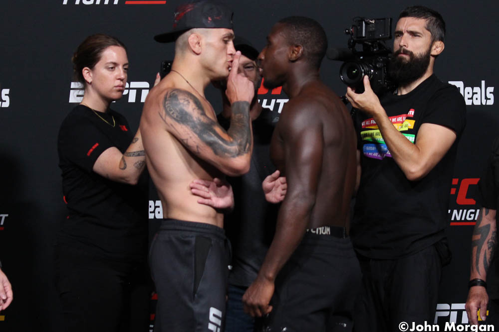 Photos: UFC on ESPN 39 official weigh-ins, faceoffs