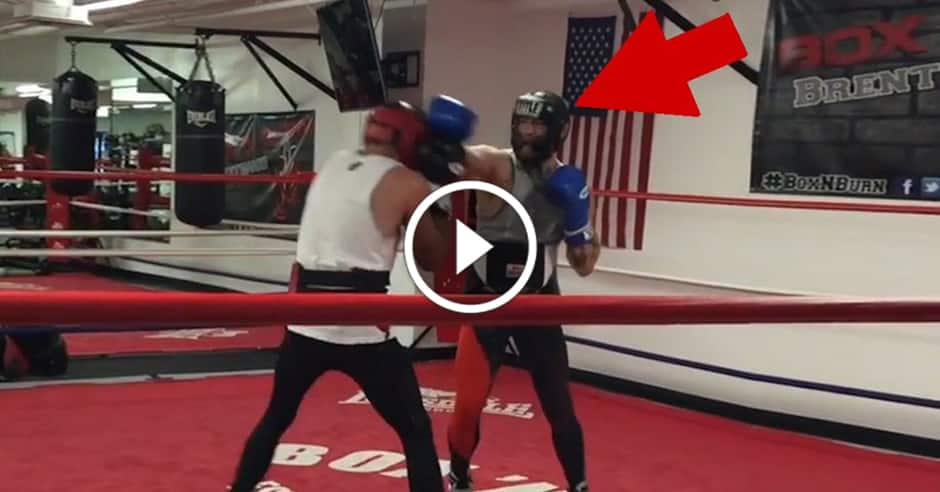 Conor McGregor spars former world boxing champion