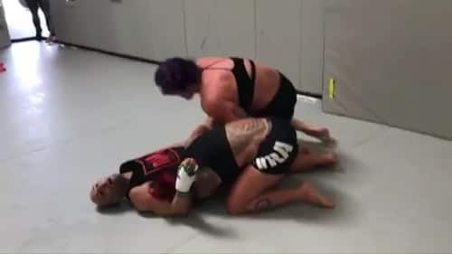 Cris Cyborg and Gabi Garcia ragdoll MALE UFC veteran