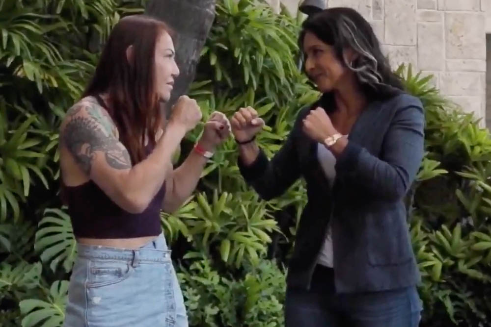 Video: Former Presidential candidate Tulsi Gabbard welcomes Cris Cyborg to Hawaii ahead of Bellator 279