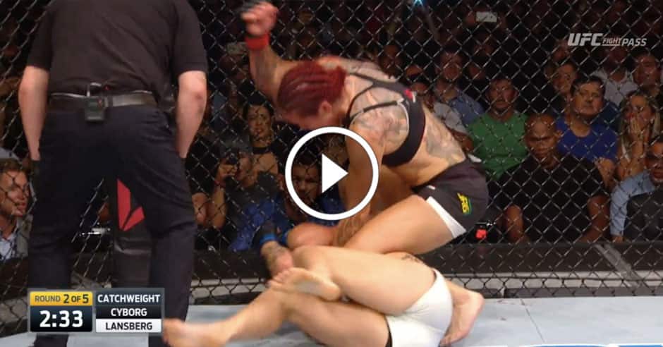 Cyborg TKOs Lansberg in the second round
