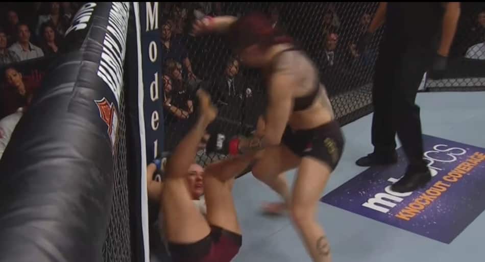 Cyborg defends title, TKOs Kunitskaya in first round