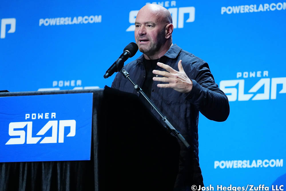 Dana White’s slap-fighting league delayed after altercation with wife