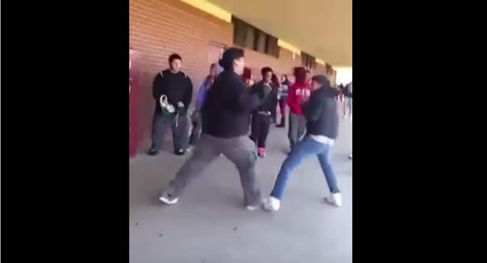 David destroys Goliath in Stockton school fight