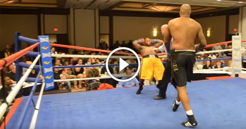 David smites Goliath in the ring, mayhem ensues