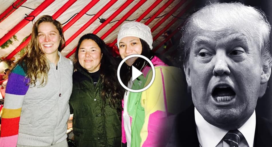 Rousey arrives at Standing Rock to help fight Trump pipeline revival