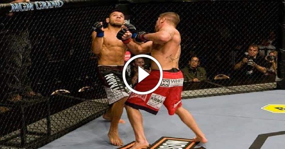 Rafael Dos Anjos knocked out by Jeremy Stephens
