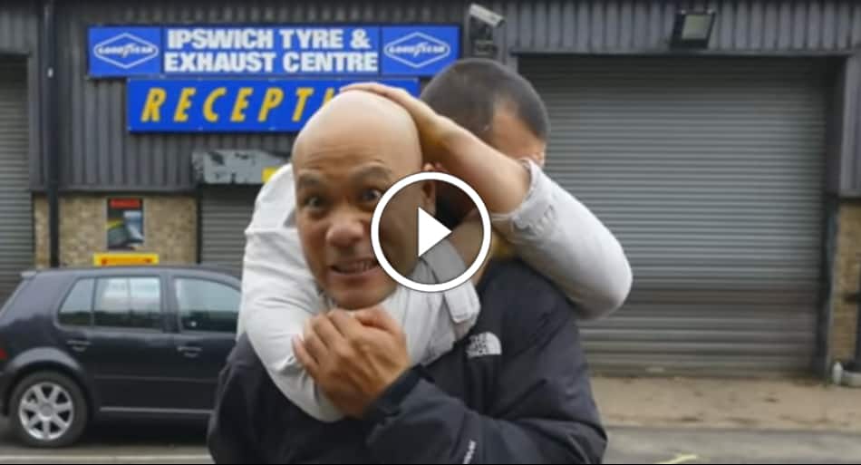 Escape the Rear Naked Choke on the street – Master Wong style