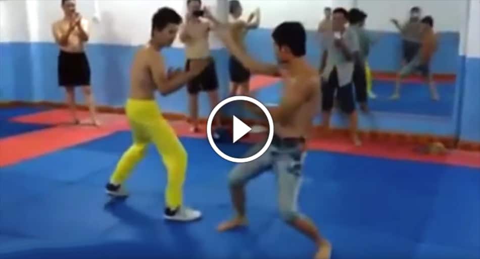 Fast, aggressive style of kung fu vs. JKD fighter