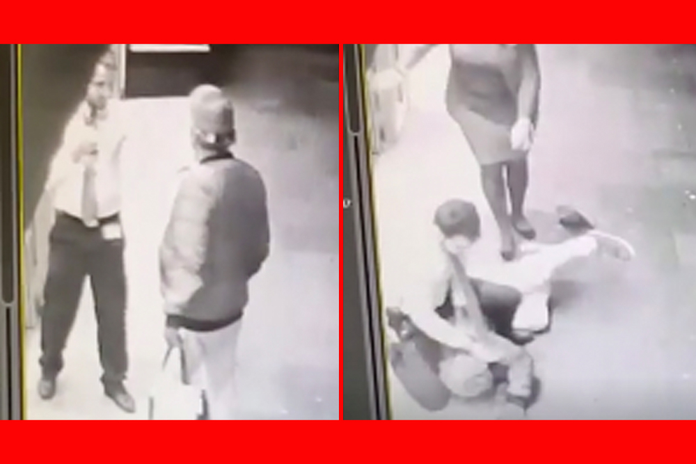 Martial arts trained security guard attacked unprovoked