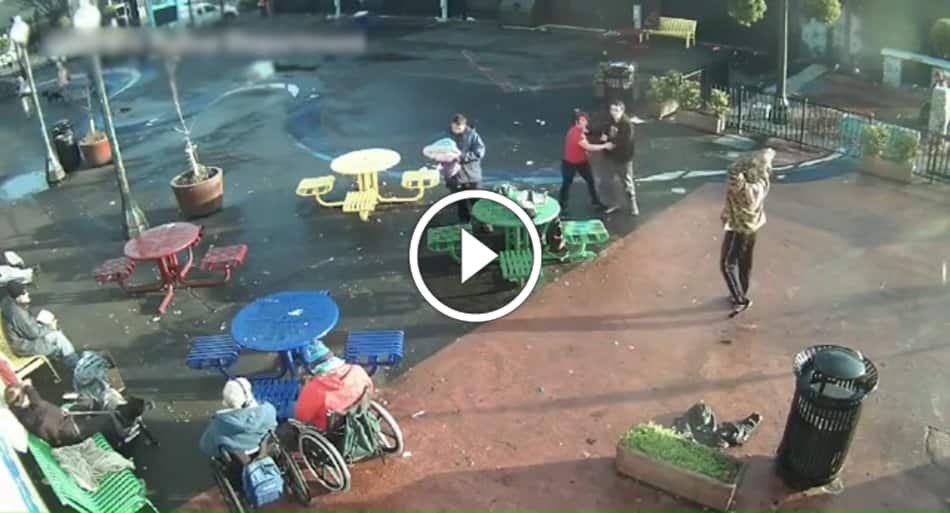 Female goes berserk on attacker