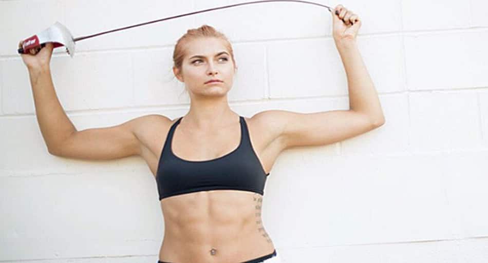 Female Olympic fencing star vs. regular people