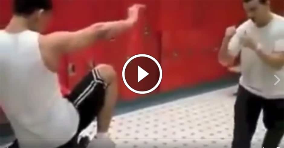 Fight in high school locker room stops abruptly