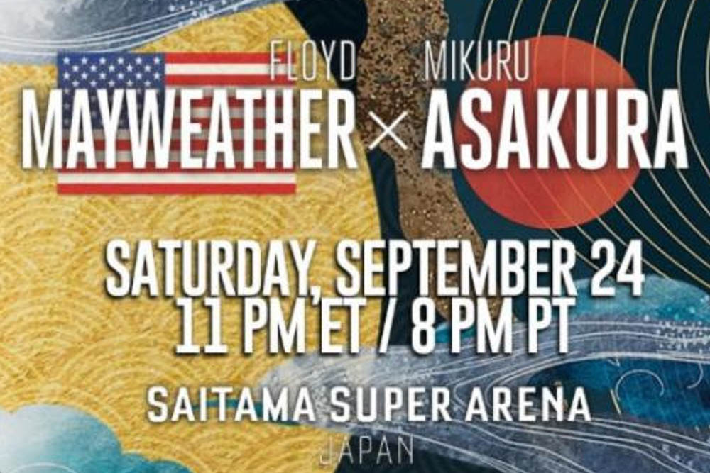 Floyd Mayweather vs. Mikuru Asakura headlines Super Rizin pay-per-view on September 24