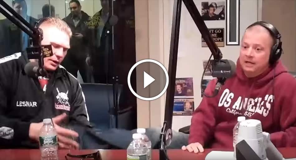 Brock Lesnar puts the hurt on radio host