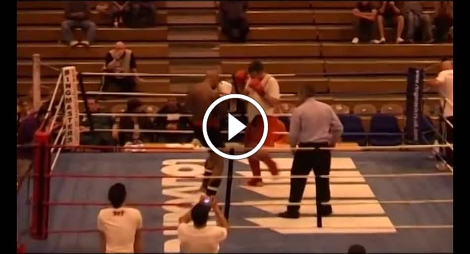 France’s most famous rapper in kickboxing action