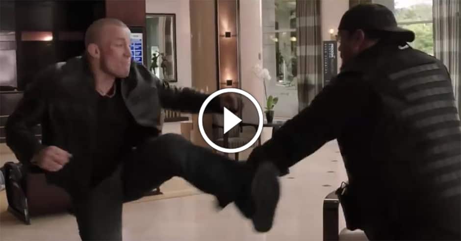 Georges St Pierre takes on Steven Seagal in ‘Killing Salazar’