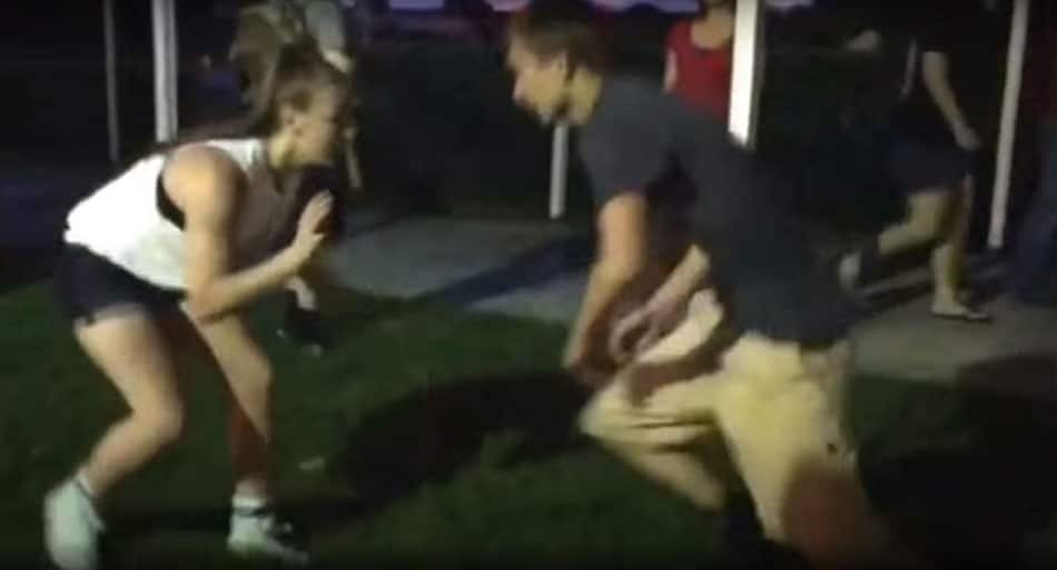 Informal: Girl destroys multiple boys with jiu-jitsu in the park