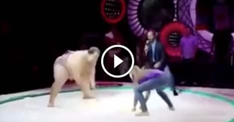 Female BJJ black belt versus sumo