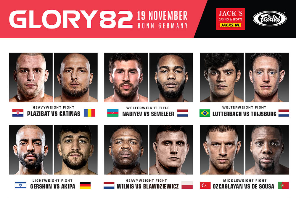 GLORY 82 fight card finalized for November 19 in Germany