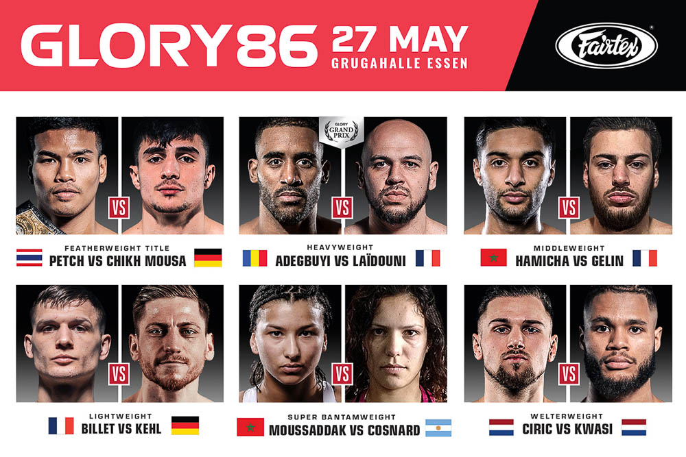 GLORY 86 fight card complete with new fight added