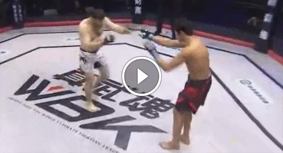 Glove touch at beginning of fight goes wrong