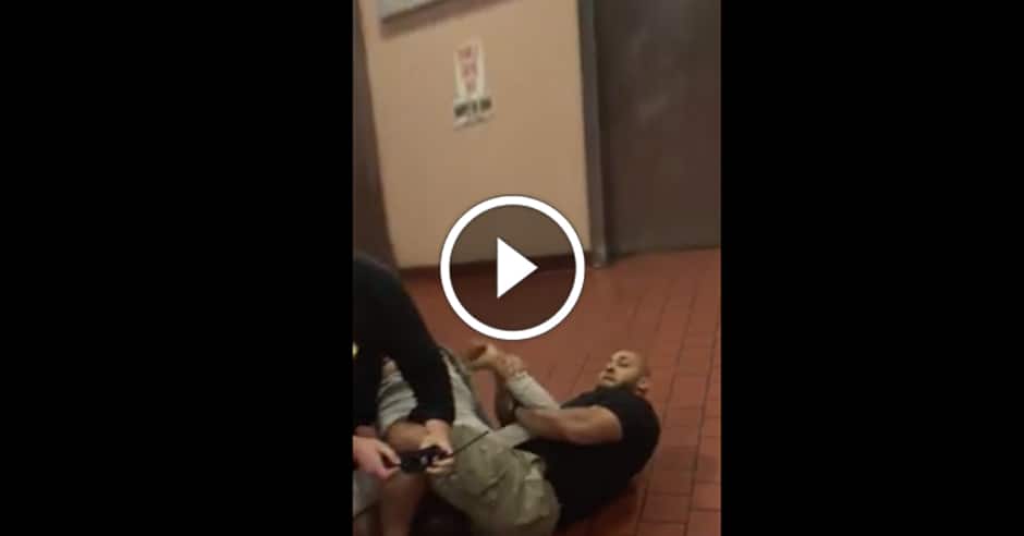 ‘Grappling cop’ stripped of badge and gun
