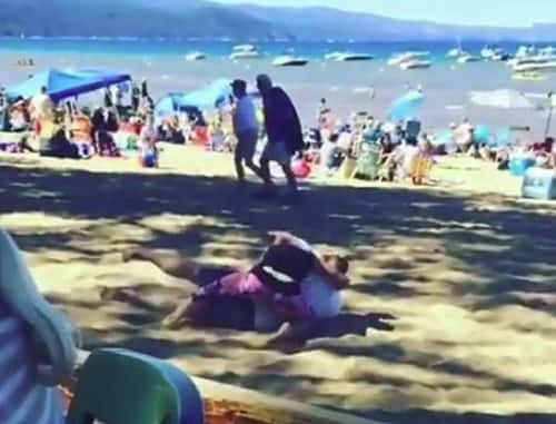 Guy challenges Jiu-Jitsu woman 100lbs smaller – ends in seconds