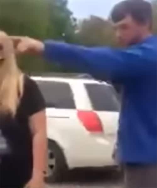 Guy hits girl in the face – receives brutal consequences