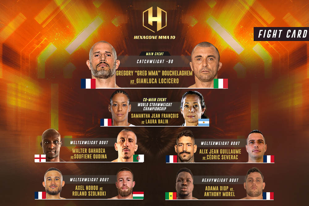 Hexagone MMA 10 fight card finalized for Friday’s event in France