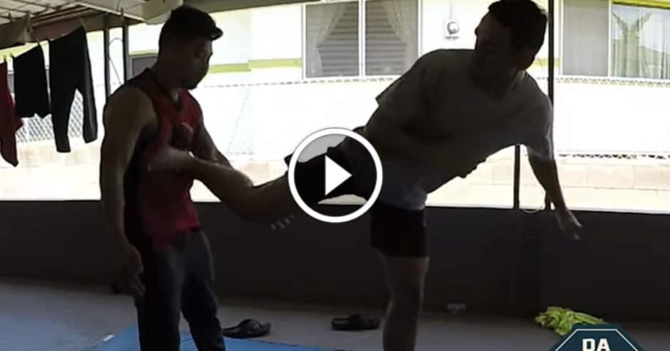 Holloway destroys friend with spin kick to the chest