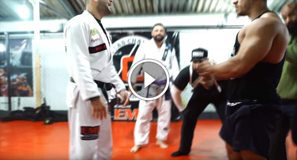 HUGE bodybuilder takes on Jiu-Jitsu black belt