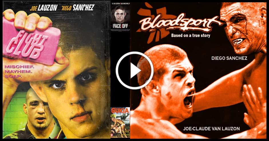 Fan-made posters for Joe Lauzon vs. Diego Sanchez