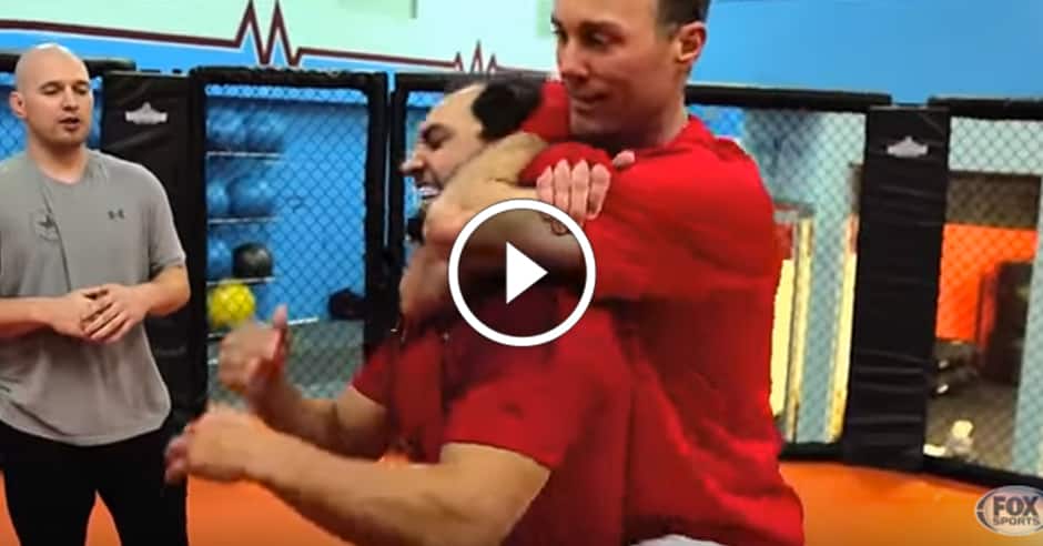 NASCAR’s Kevin Harvick trains with Johny Hendricks