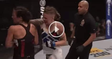 Calderwood takes out LeTournea with a body kick