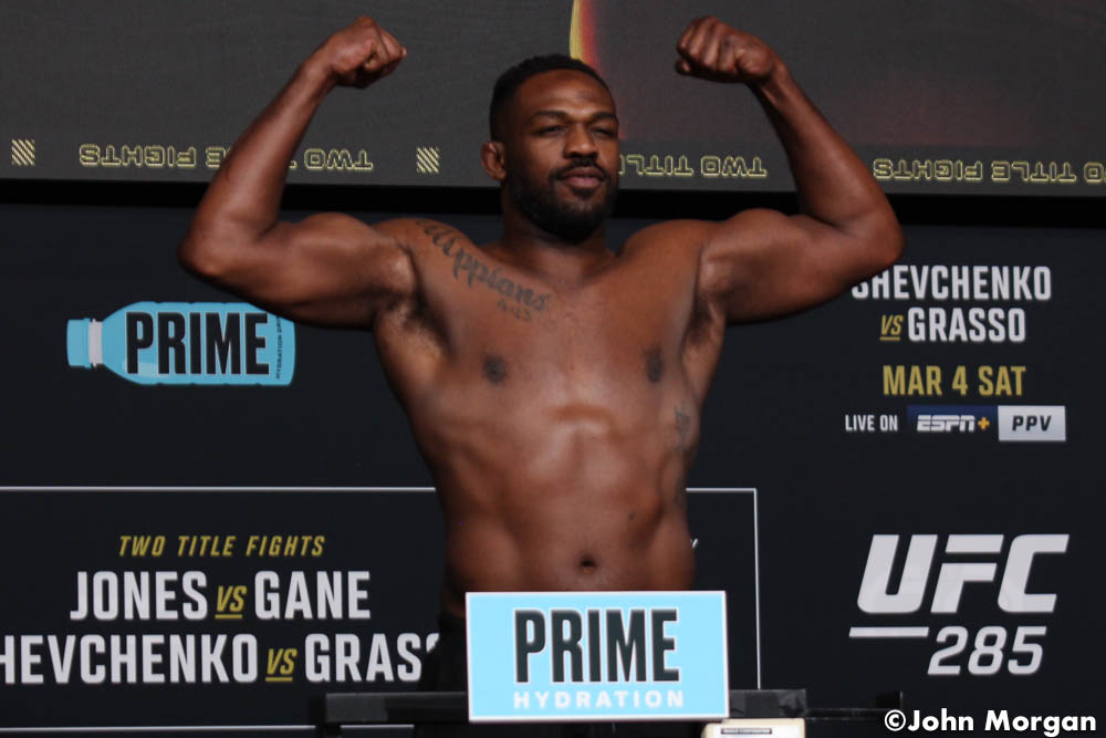 ‘UFC 285: Jones vs. Gane’ official weigh-in results: Two fighters miss, but title fights set