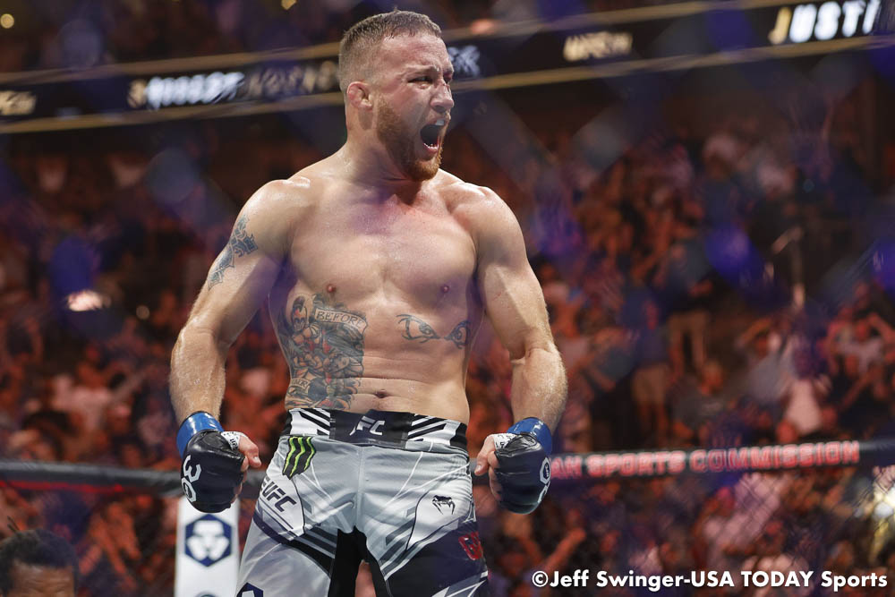 UFC 291 results: Justin Gaethje scores second-round knockout with thunderous head kick to claim BMF title