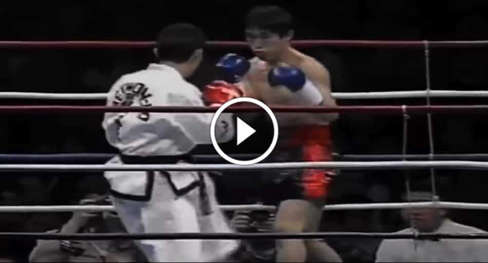 Kickboxing vs Taekwondo bout ends in vicious KO