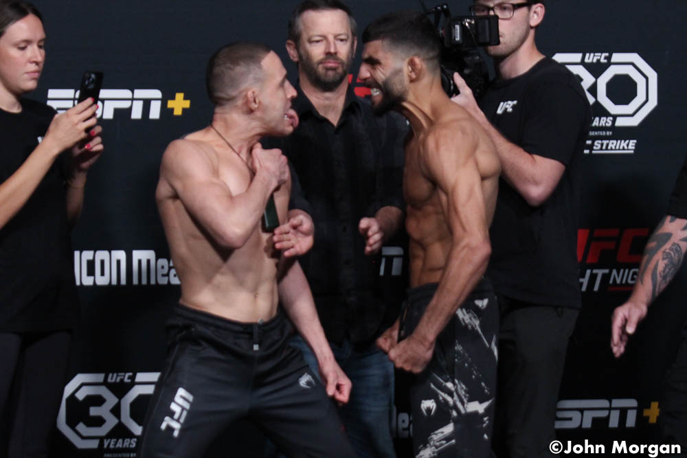 Photos: UFC on ESPN 45 official weigh-ins, faceoffs