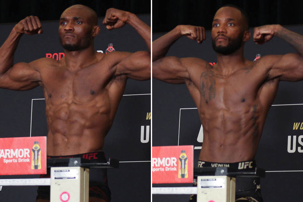 UFC 278 official weigh-in results: One bout scratched, but everyone else clear
