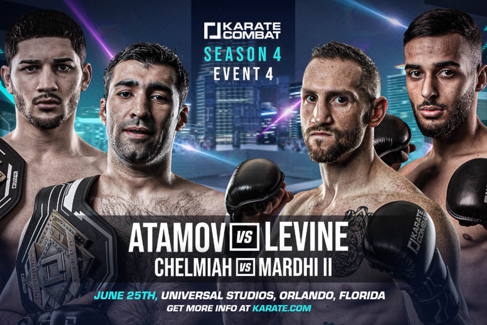 Karate Combat announces Season 4, Event 4 live on June 25 at Universal Studios in Florida