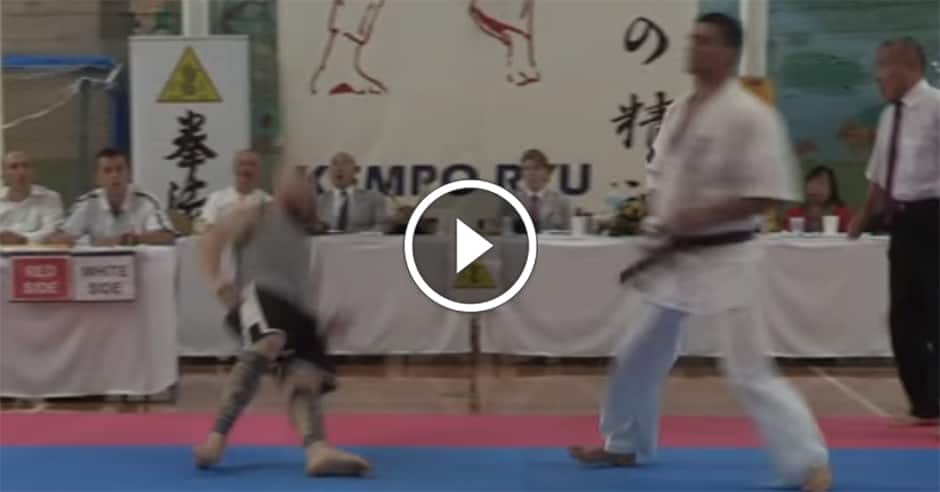 Karate technique drops opponent like a tree in 30 seconds